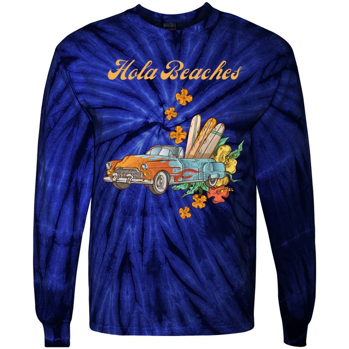 Hola Beaches Tie-Dye Long Sleeve Shirt