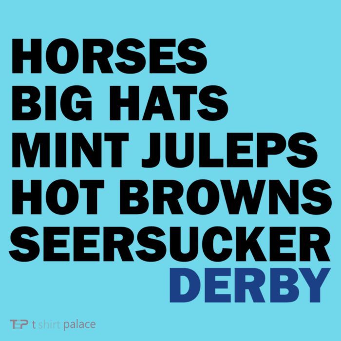 Horses Big Hats Mint Juleps Hot Browns Seersucker Derby Cute Gift Premium T-Shirt