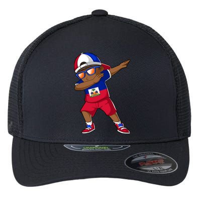 Haitian Boy Haiti Patriotism Roots Heritage Flexfit Unipanel Trucker Cap