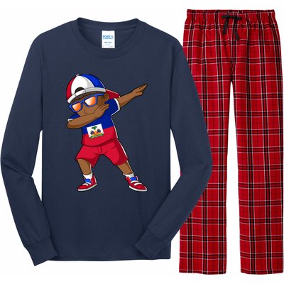 Haitian Boy Haiti Patriotism Roots Heritage Long Sleeve Pajama Set