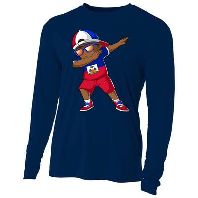 Haitian Boy Haiti Patriotism Roots Heritage Cooling Performance Long Sleeve Crew