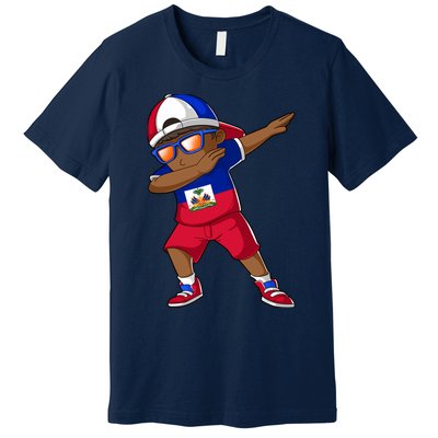 Haitian Boy Haiti Patriotism Roots Heritage Premium T-Shirt