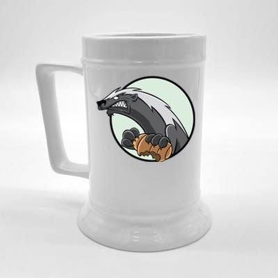 Honey Badger Beer Stein