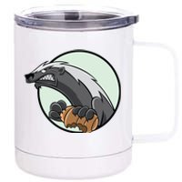 Honey Badger 12 oz Stainless Steel Tumbler Cup