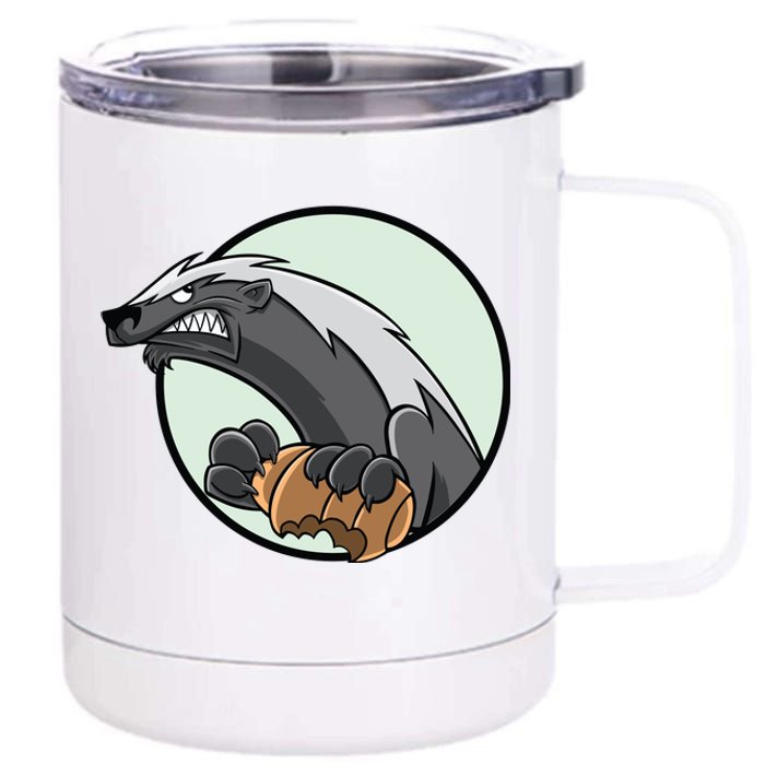 Honey Badger 12 oz Stainless Steel Tumbler Cup