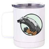 Honey Badger 12 oz Stainless Steel Tumbler Cup