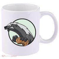 Honey Badger 11oz C Handle Ceramic Mug