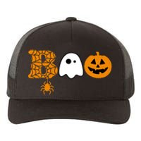 Halloween Boo Halloween Ghost Pumpkin Yupoong Adult 5-Panel Trucker Hat