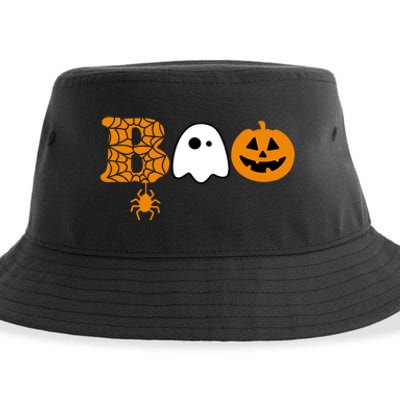 Halloween Boo Halloween Ghost Pumpkin Sustainable Bucket Hat