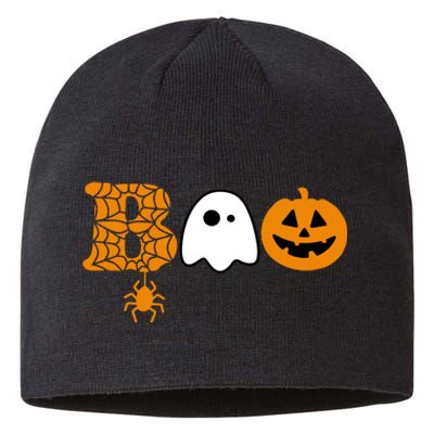 Halloween Boo Halloween Ghost Pumpkin Sustainable Beanie