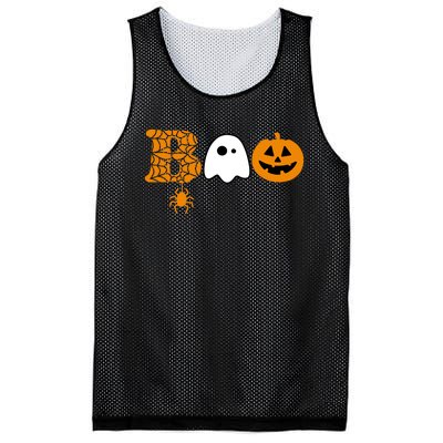 Halloween Boo Halloween Ghost Pumpkin Mesh Reversible Basketball Jersey Tank