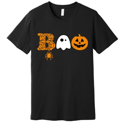 Halloween Boo Halloween Ghost Pumpkin Premium T-Shirt