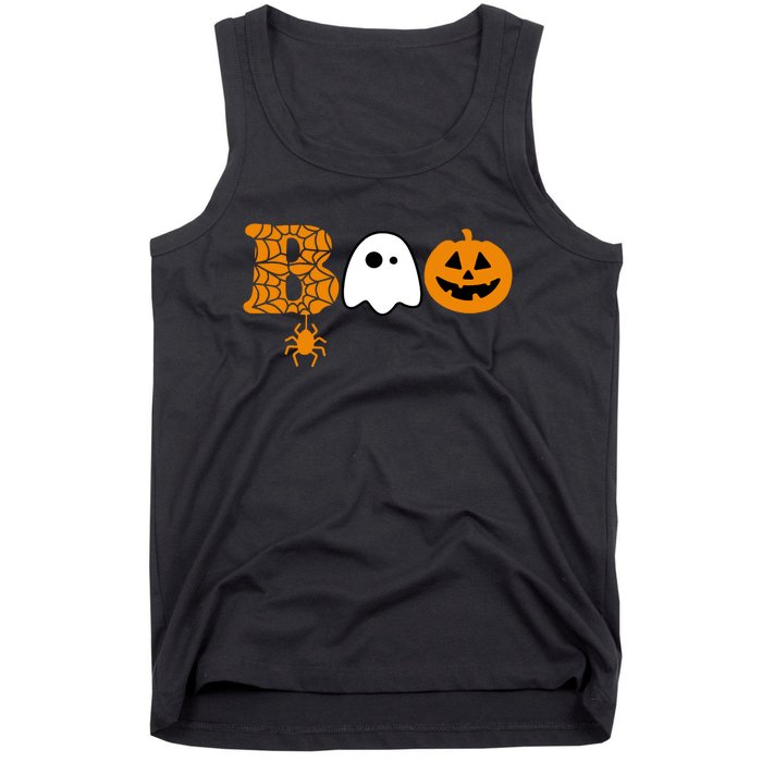 Halloween Boo Halloween Ghost Pumpkin Tank Top