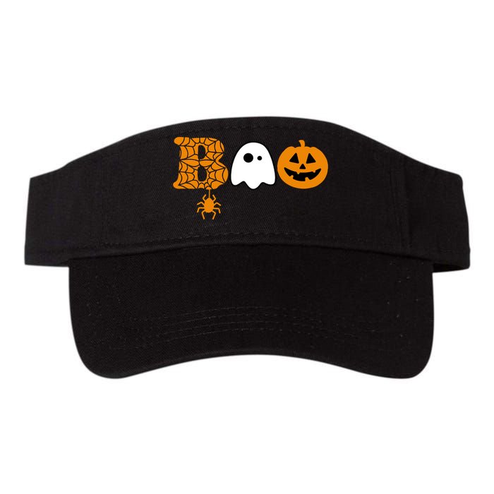 Halloween Boo Halloween Ghost Pumpkin Valucap Bio-Washed Visor