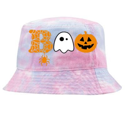 Halloween Boo Halloween Ghost Pumpkin Tie-Dyed Bucket Hat