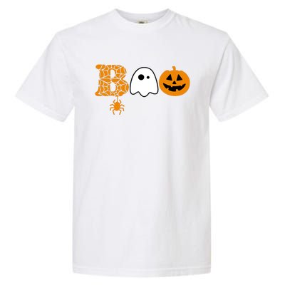 Halloween Boo Halloween Ghost Pumpkin Garment-Dyed Heavyweight T-Shirt