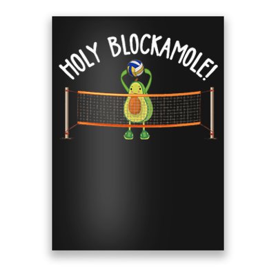 Holy Blockamole Holy Guacamole Avocado Volleyball Poster