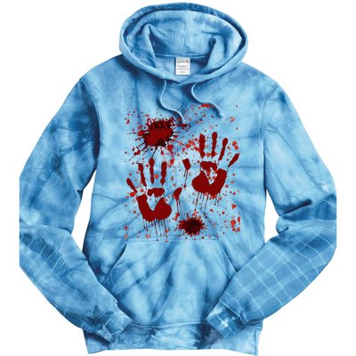 Help Bloody Halloween Costume Blood Matching Tie Dye Hoodie