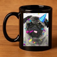 Happy Birthday 11oz C Handle Ceramic Mug