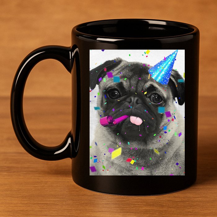 Happy Birthday 11oz C Handle Ceramic Mug