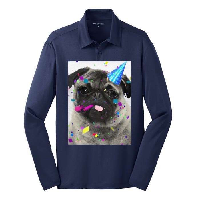 Happy Birthday Silk Touch Performance Long Sleeve Polo