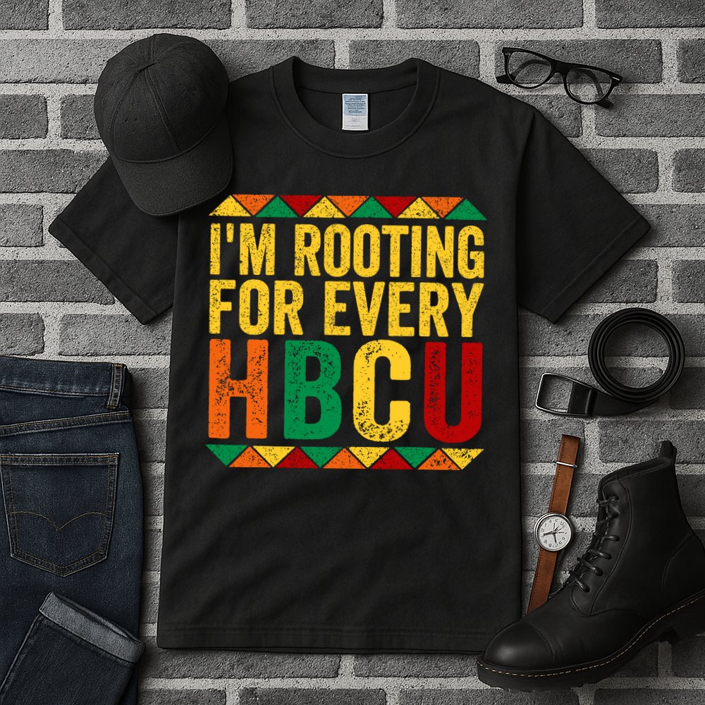 HBCU Black History Month I_m Rooting For Every HBCU Tall T-Shirt