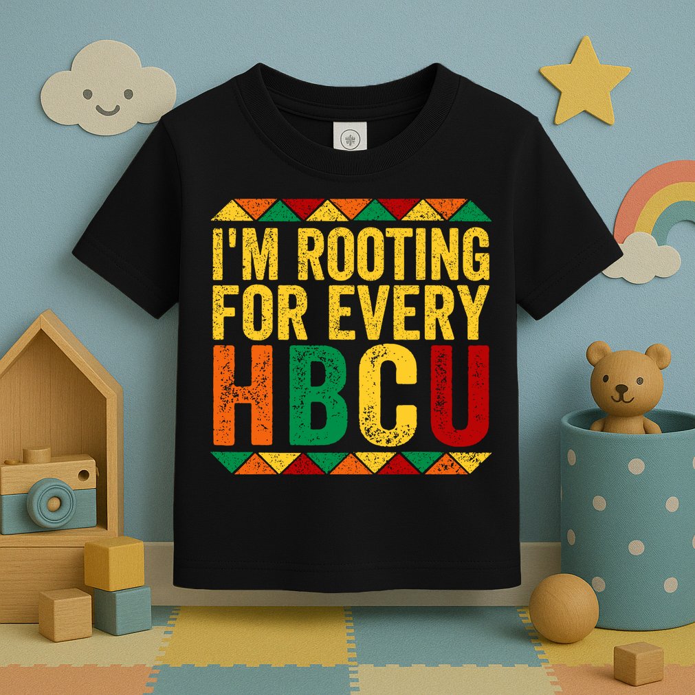 HBCU Black History Month I_m Rooting For Every HBCU Toddler T-Shirt