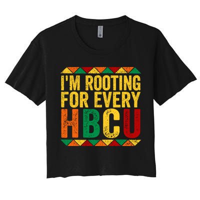 HBCU Black History Month I_m Rooting For Every HBCU Crop Top