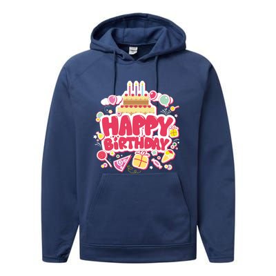 Happy Birthday Performance Fleece Hoodie