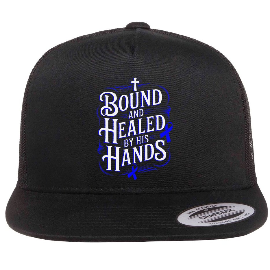 Healed By His Hands Juvenile Arthritis Awareness Flat Bill Trucker Hat
