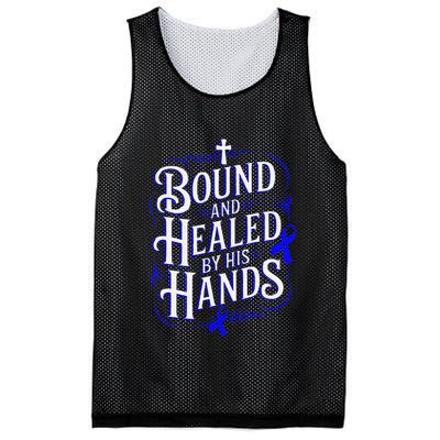 Healed By His Hands Juvenile Arthritis Awareness Mesh Reversible Basketball Jersey Tank