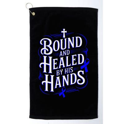 Healed By His Hands Juvenile Arthritis Awareness Golf Towel