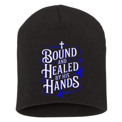 Healed By His Hands Juvenile Arthritis Awareness Short Acrylic Beanie
