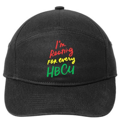 HBCU Black History Month Im Rooting For Every HBCU 7-Panel Snapback Hat