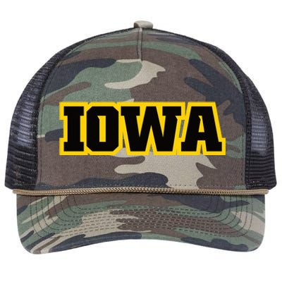 Iowa Retro Rope Trucker Hat Cap