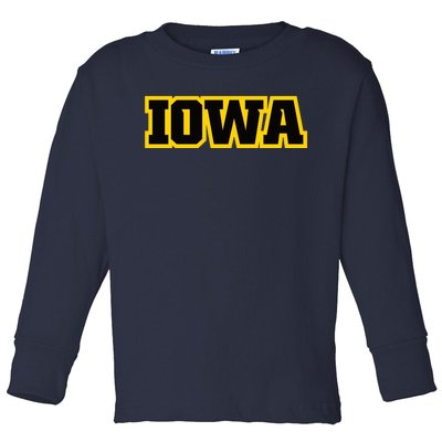 Iowa Toddler Long Sleeve Shirt