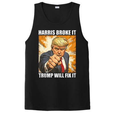 Harris Broke It Trump Will Fix It Donald Trump PosiCharge Competitor Tank