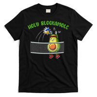 Holy Blockamole I Volleyball Avocado Food Lover Funny T-Shirt