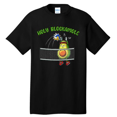 Holy Blockamole I Volleyball Avocado Food Lover Funny Tall T-Shirt