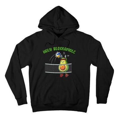 Holy Blockamole I Volleyball Avocado Food Lover Funny Tall Hoodie