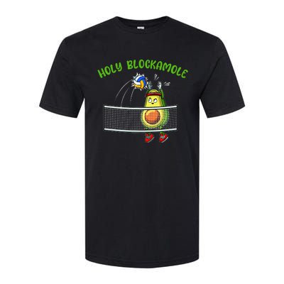 Holy Blockamole I Volleyball Avocado Food Lover Funny Softstyle® CVC T-Shirt