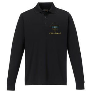 Hanukkah Believe In Miracles Menorah Lit Jewish Faith Latke Performance Long Sleeve Polo