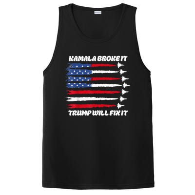 Harris Broke It Trump Will Fix It Kamala Broke It Trump 2024 PosiCharge Competitor Tank