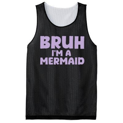 Halloween Bruh IM A Mermaid Mesh Reversible Basketball Jersey Tank