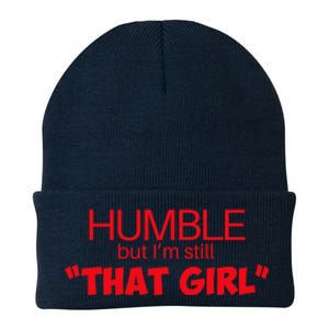 Humble But Im Still That Girl Funny Saying Knit Cap Winter Beanie