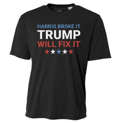 Harris Broke It Trump Will Fix It Kamala Broke It Trump 2024 Cooling Performance Crew T-Shirt