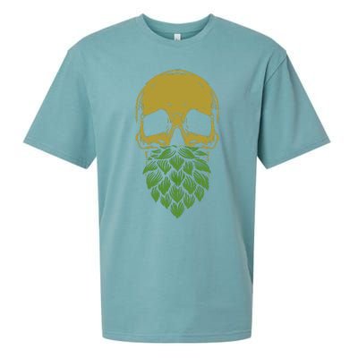 Home Brewing IPA Craft Beer Brewer Skull Hop Beard Sueded Cloud Jersey T-Shirt