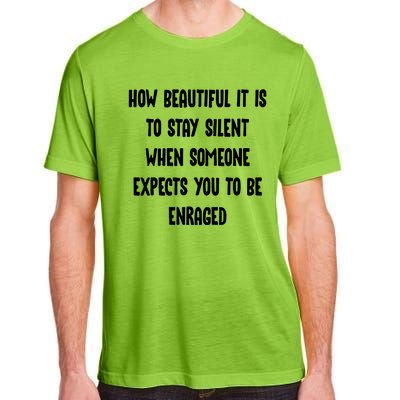 How Beautiful It Is To Stay Silent When Someone Expects Gift Adult ChromaSoft Performance T-Shirt