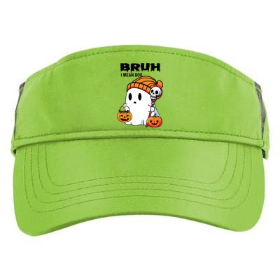 Halloween Bruh I Mean Boo Ghost Funny Adult Drive Performance Visor