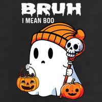 Halloween Bruh I Mean Boo Ghost Funny Cool Comfort Performance Bucket Hat